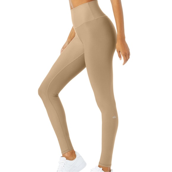 ALO Yoga Pants - Alo High Waist Airlift - Gravel